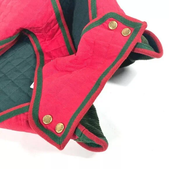 GUCCI Dog Puppy Doggie Pet coat GG For dogs cotton Red/Green - Picture 11 of 14